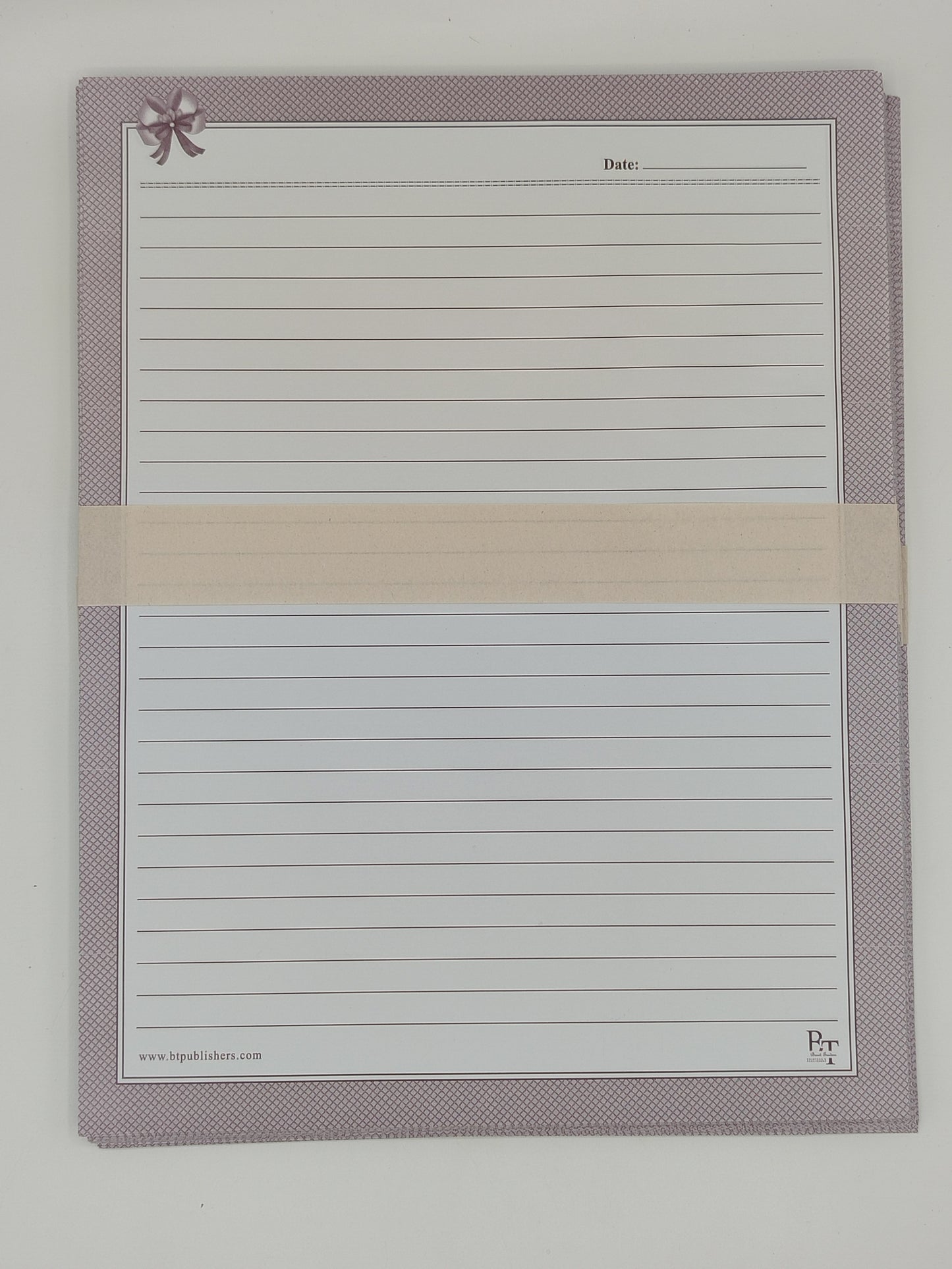 Assignment Sheets With Baby Pink Borders