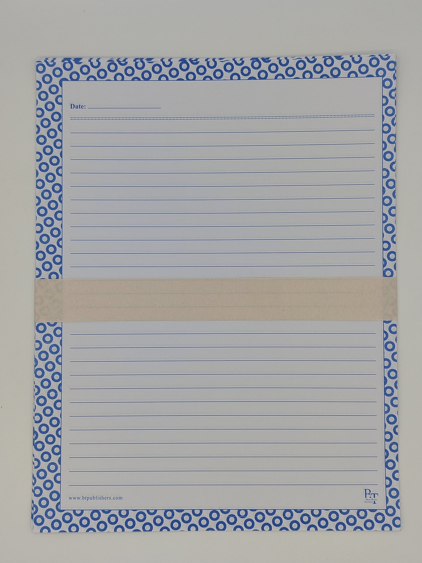 Assignment Sheets With Blue Bubble Borders