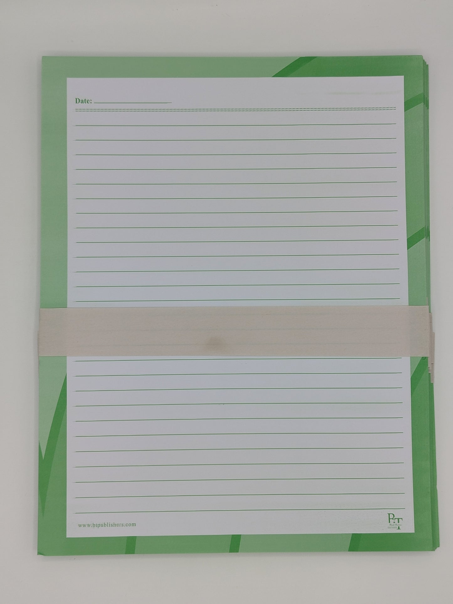 Assignment Sheets With Green Borders