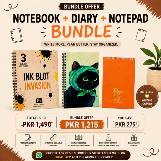 Notebook, Diary & Notepad Bundle