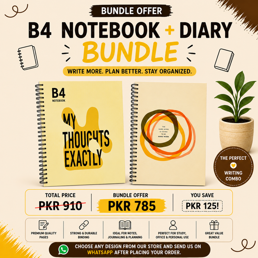 B4 Notebook & Diary Bundle