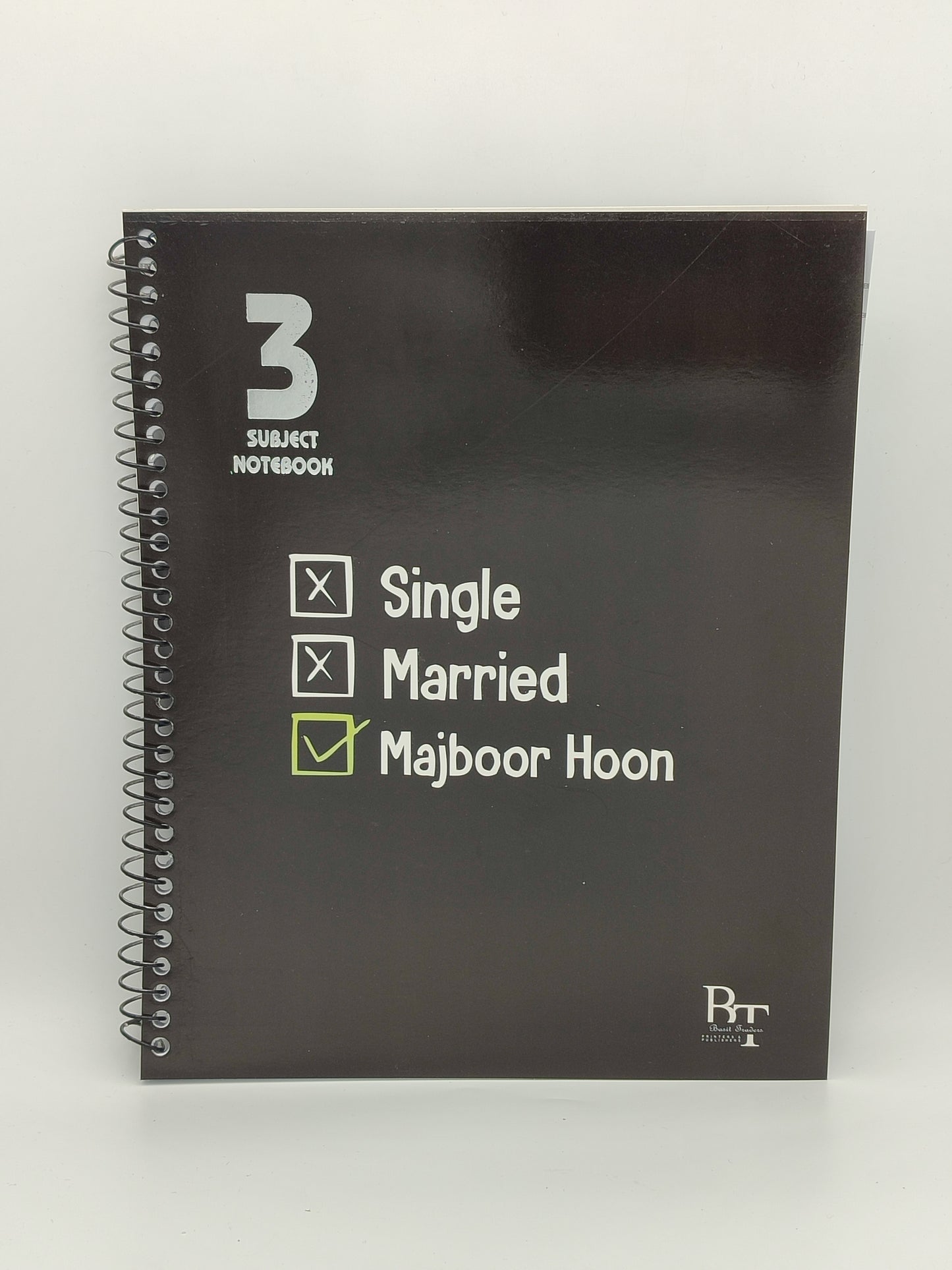 Subject Notebook “Single, Married , Majboor Hoon”