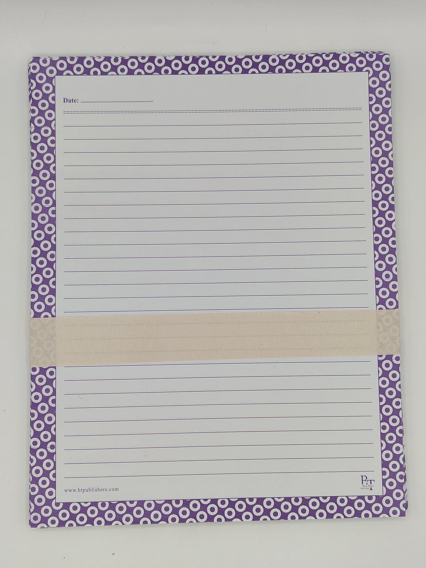 Assignment Sheets With Purple Borders