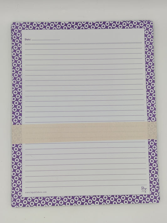 Assignment Sheets With Purple Borders