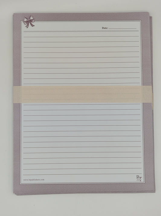 Assignment Sheets With Baby Pink Borders
