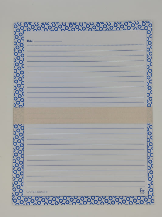 Assignment Sheets With Blue Bubble Borders